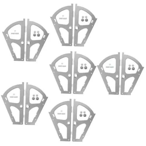 Produktbild: Garneck 12 STK Kipprahmen Für Schuhschränke Schuhschrank Klappt Rahmen Scharniere Für Schubladenschränke Teile Für Schuhschrankgestelle Schuhschrank Scharnier Schuhscharnier Eisen Grey