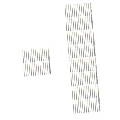 Produktbild: Garneck 160 STK Apfelstäbchen Süßigkeiten-Spieße kompakte Tortenstange Obst weihnachtsdeko Dekoration Weihnachten Lutscher Diamant-Dekor Cake-Pops-Sticks Stöcke für Süßigkeiten Holz Silver