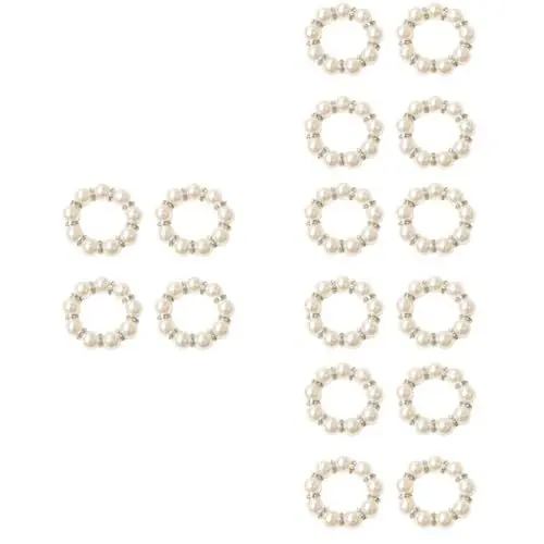 Produktbild: Garneck 4sets Serviettenschnallen Perlen Für Hochzeit Elegante Tischdekoration Serviettenringe Für Party 4pcs*4