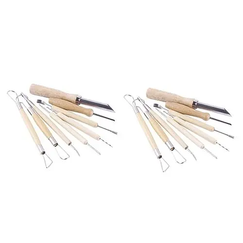Produktbild: Garneck 16 Stk Schnitzwerkzeuge geschnitzter Kürbis Halloween+Dekorationen Halloween-Kürbislichter pumpkin carving set schnitzset für kürbisse Kürbisschnitzmesser Bambus
