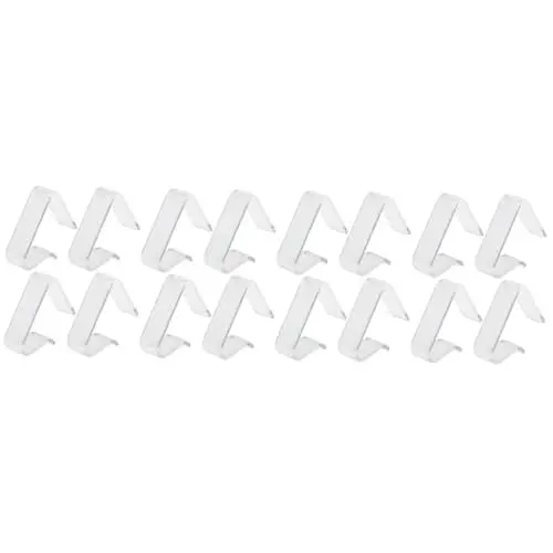 Produktbild: Garneck 16 Stk Tischdeckenklammer Tischdekorationen Für Hochzeiten Picknick-tischdeckenclips Im Freien Klare Tabelle Tischdecken Für Den Außenbereich Outdoor-tischdecke Transparent Plastik
