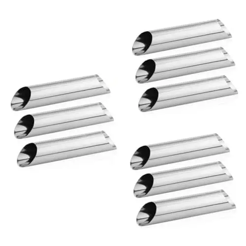 Produktbild: Garneck 3 Sets Backkegel Aus Edelstahl Spiralhorn-rohrformen Wiederverwendbare Formrohre Für Kuchen Gebäckdekorationen 6 Stück * 3