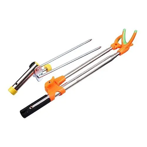 Produktbild: Garneck 1Pc Angelrutenständer Verstellbarer Ständer Klappbare Angelrute Klapphalterung Bodenfischstangenhalter Angelrutenhalterung Angelrutenhalter Angelbedarf Angelrutenunterstützung