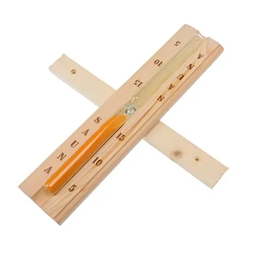 Produktbild: Garneck 15-Minuten-Sauna-Timer Sanduhr Aus Holz Für Die Sauna Stundenuhr Genaue Kalibrierung