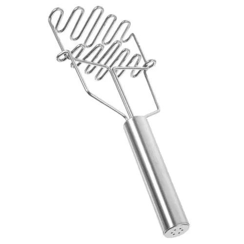 Produktbild: Garneck Home Kitchen Essential Kartoffelpresse Aus Edelstahl Wellenform Für Müheloses Stampfen