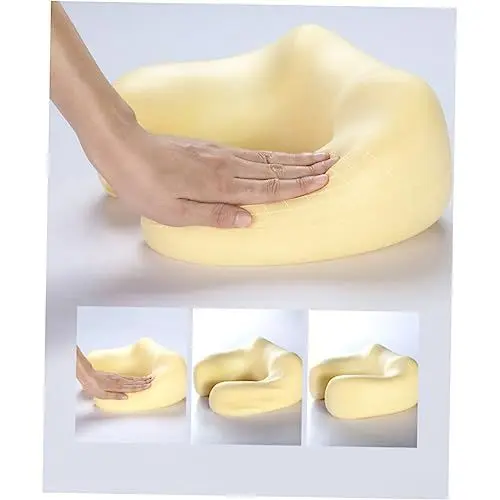 Produktbild: Garneck 1Stk Massagegerät für die Halswirbelsäule beheizter Nackenwärmer Nackenstützkissen U-förmiges Kissen Reisekissen tragbar Kopfkissen Reisematte Nackenpolster Reisen Mikrowelle