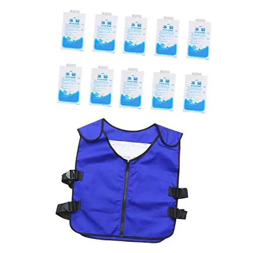 Produktbild: Garneck 1 Satz Kühlweste Verdunstungskühle Weste Kalte Weste Eisjacke Hoch -shirts Eisweste Zum Laufen Sportliche Coole Weste Sommerblazer Kühler Flexibel Männer Und Frauen Tc Tuch