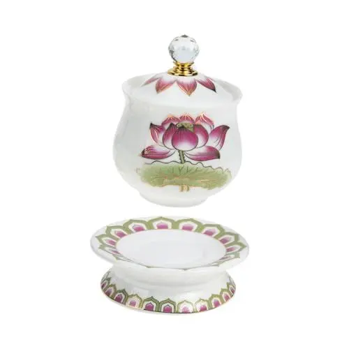 Produktbild: Garneck 1 Set Anbetung Sauberes Wasser Rosenwasser Trinkgürtel Wasserflasche Flaschenwasser Tassen Wasserspender Wasserkrug Tee Ei Sprudelwasser Dekoration Bunte Keramik