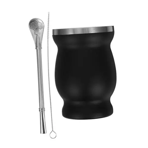 Produktbild: Garneck Edelstahl Tee Tasse Kürbis Form Isolierte Becher Tragbare Tee Trinkbecher Für Home Office