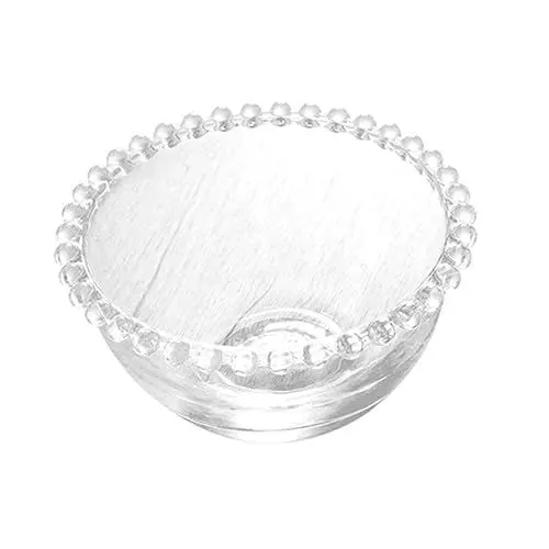 Produktbild: Garneck 1 Stück Perlenspitze Transparent Glas Küchenschüssel Glasteller Obst Servierschüssel Haushaltsgeschirr Mehrzweckschüssel Glasgeschirr Küchenutensilien Dessertteller