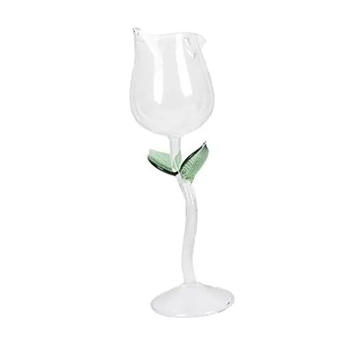Produktbild: Garneck Glas-cocktailbecher Rosenform Cocktailglas Becher Bastelbecher Glas Bastelbecher Für Roséwein Es