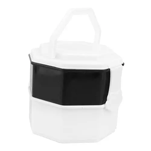 Produktbild: Garneck 1 Stück Tragbarer Go-tank Gehen Steinspeicher Eine Armatur Schach Im Freien Tragbares Schach Glas Mit Schachsteinen Zubehör Für Schachspiele Spielstein Plastik Mit Schloss