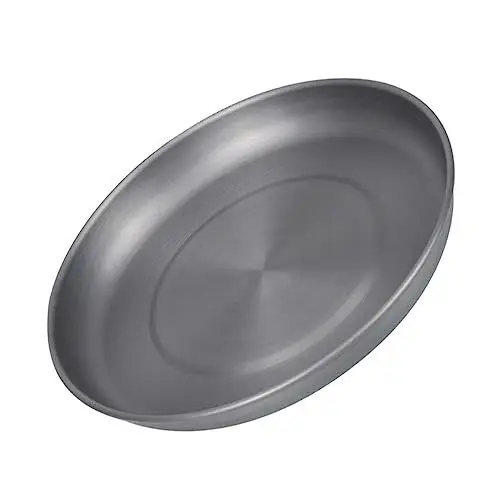 Produktbild: Garneck 1 X Camping-Teller Camping-Besteck Reisezubehör Snack-Tablett Kreis-Tablett Kosmetik-Aufbewahrungstablett Süßigkeiten-Etui Snack-Teller Langlebiger Teller Grillplatte