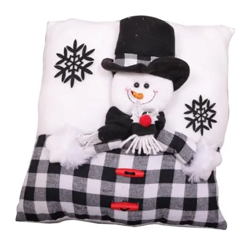 Produktbild: Garneck 1 X Weihnachtskissen Heimladen Dekoration Urlaubs Couch Wurfkissen Couch Kissen Schneemann Ornamente Rouge Dekor Weihnachtsdekoration Plüschkissen Outdoor Kissen