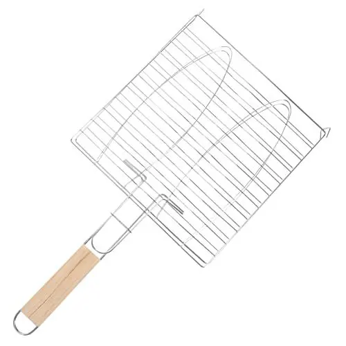 Produktbild: Garneck BBQ Fischkorb Korb Grillrost Clip Outdoor Fischgrillkorb Grillkorb Für Outdoor-Grill Antihaft-Netz Zufällige Farbe