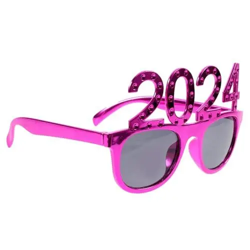 Produktbild: Garneck 2024 Kinder ferngläser kinderferngläser dekobrille spekles Brille verkleiden Partyzubehör Plastik schnapsgläser Brillen lustige Tanzbrille Kostümzubehör für das Neue Jahr STK Rosy