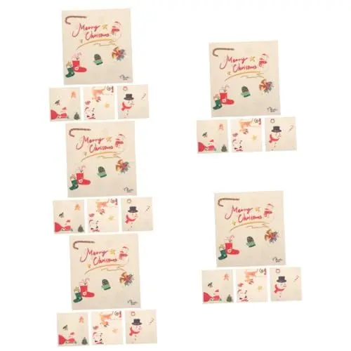 Produktbild: Garneck 20 STK Weihnachts-Küchen Lappen Putzlappen Geschirrtuch Schwamm Geschirrspülmittel schnell trocknende Küchentücher Weihnachtsgeschirrtücher Mehrzweck-Geschirrtücher Geschirrlappen