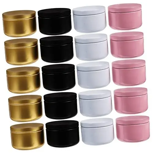 Produktbild: Garneck 20stücke Aluminium Dosen Kosmetik Verpackung Runde Creme Paste Aufbewahrungsboxen Für Süßigkeiten Geschenke Und Kleinigkeiten