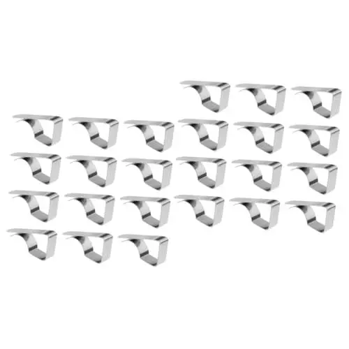 Produktbild: Garneck 24 Stk Tischdeckenklammer Einstellbar Tischdecke Im Freien Tischtuchklammer Outdoor-tischdecke Tischdecken-clips Clips Für Picknicktische Mini-ständer Silver Rostfreier Stahl