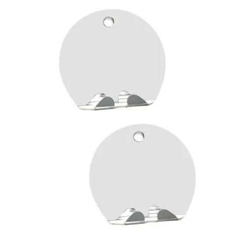 Produktbild: Garneck 2St Anti-Drop-Spiegel Badezimmer dusche Spiegel Hakenaufhänger Rasierspiegel Kosmetikspiegel Rasierhaken Aufhänger Taschenspiegel Reisespiegel Rasierer Schminkspiegel Reisen Acryl