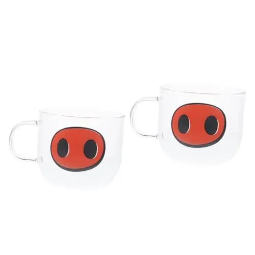Produktbild: Garneck 2 Stücke Glas Bier Becher Mit Griff Reusable Tragbare Tassen Tasse Neuheit Design Für Partys