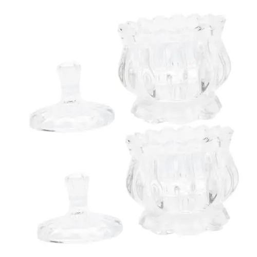 Produktbild: Garneck Süßigkeitengläser Vorratsdosen-set 2 Stück Glas Kürbis-bonbontopf Apothekergläser Deckel Für Tee