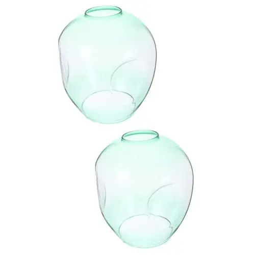 Produktbild: Garneck 2St Leuchter glaskugel lampenabdeckung lichtdekoration tischlampe Studiolampe Pendelleuchte hängender Lampenschirm kleine Lampenschirme Wandleuchte Ersatzglasschirme Lichtschatten