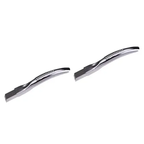 Produktbild: Garneck 2St Zwiebelschneider Gemüsehobel Obst stainless steel inoxlm multifunktionswerkzeug Schalottenschneider Schalottenmesser gehackte Frühlingszwiebel Cutter Zerkleinerungsmesser