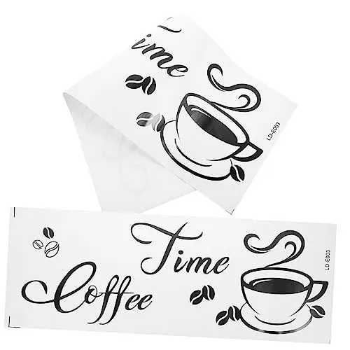 Produktbild: Garneck Kaffeetasse Wandaufkleber Set 2 Stücke Kreative Wandkunst Aufkleber Für Küche Wohnkultur