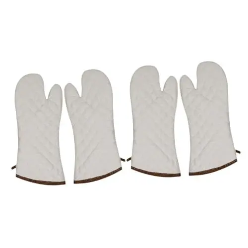 Produktbild: Garneck 2 Paar Isolierhandschuhe Robuste Handschuhe Ofenhandschuhe Grillhandschuhe Sichere Topflappen Küchen Kochhandschuhe Ofenhandschuhe Für Männer Handschuhe Für Männer Koch