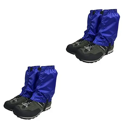 Produktbild: Garneck 2 Paar Schneestiefel-Gamaschen Beinmanschettenabdeckung Skischuh-Gamaschen Für Die Gehende Gamasche Kletterstiefel Gamaschen Schuh Gamaschen Reisen Kotflügelabdeckung Draussen