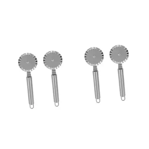 Produktbild: Garneck 2 Sätze Roller-pizzaschneider Pizzaradmesser Tortenspatel Pizza- Käseschaufel Pfannkuchenschneider Käse-pizza Pizzatransfer Pizzaheber Silver 430er Edelstahl 2 Stück * 2