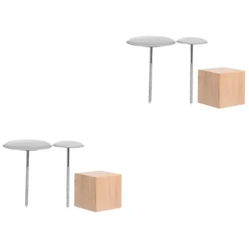 Produktbild: Garneck 2 Sets Dekorieren Von Kuchennägeln Stäbchen Küchenhelfer Kuchenheber Zuckerguss Blumen Kuchennägel Rosennägel Für Kuchendekoration Nageldekoration Nagelkunst