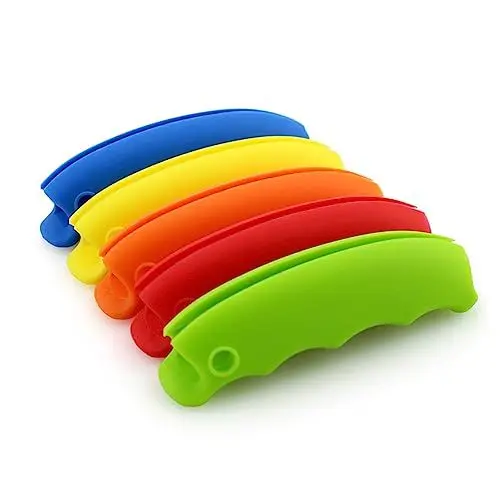 Produktbild: Garneck 2 Stk Einkaufstüte Tragegriff Griff Für Einkaufstasche One-trip-grip-bag-halter Tragegriff Für Plastiktüte One-trip-griff Tasche Halter Silikon-halter Einkaufen Auszieher Einweg