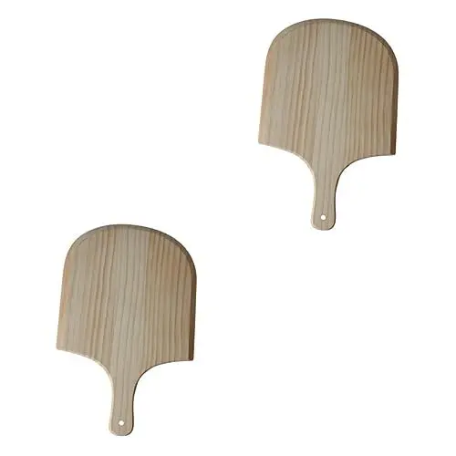 Produktbild: Garneck 2 Stück 14 Pizzaspatel pizza backblech pizzabackbleche pizza schaufel+ Pizza Zubehör Pizza Backform Pizzapaddelbrett Pizzaheber Pizzapfanne Pizzaschaufel Pizza schälen Hölzern