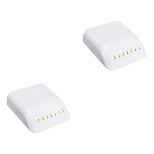 Produktbild: Garneck 2 Stück 7 Küchenschränke Schrankleuchten Schrank LED-Licht Lichtsensor Schranklicht Schrankbeleuchtung Taschenlampe Kabinett Licht Scharnier Licht Weiß