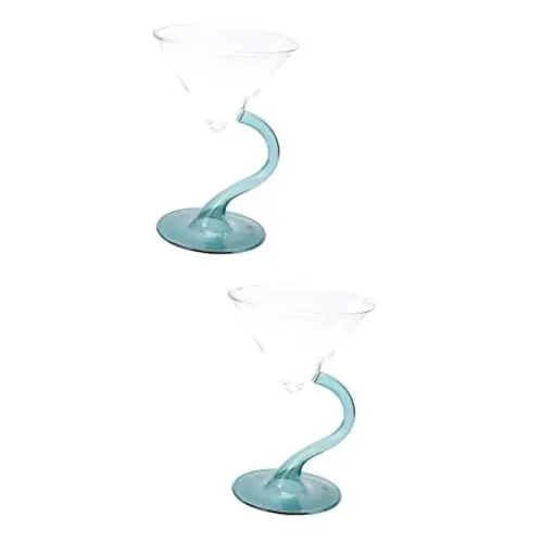 Produktbild: Garneck 2 Stück Glasbecher Glasbecher Für Liebhaber Transparenter Glasbecher Weinglas Cocktailglas Martini Glas