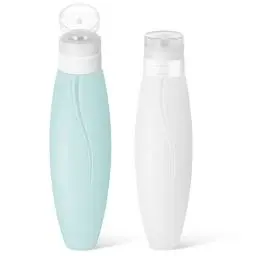 Produktbild: Garneck 2 Stück Reise-Toilettenartikel-Spenderflaschen Silikon-Reiseflaschen Leer Nachfüllbar Behälter Für Shampoo Lotion Duschgel 150 Ml