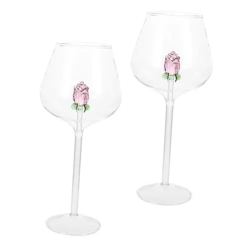 Produktbild: Garneck Rotweinkelch Aus Glas Mit Einfachem Design 650 Ml Rotweinkelch Wiederverwendbar Barbecher Für Zuhause Ktv Restaurant