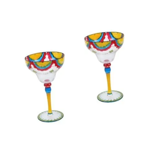 Produktbild: Garneck 2st Kelch Margaritas-gläser Mexikanische Partybrille Weingläser Mexikanische Themenbrille Margarita-gläser Margarita-becher Cocktailbecher Saftbecher Rotweinbecher Bierkrug Glas