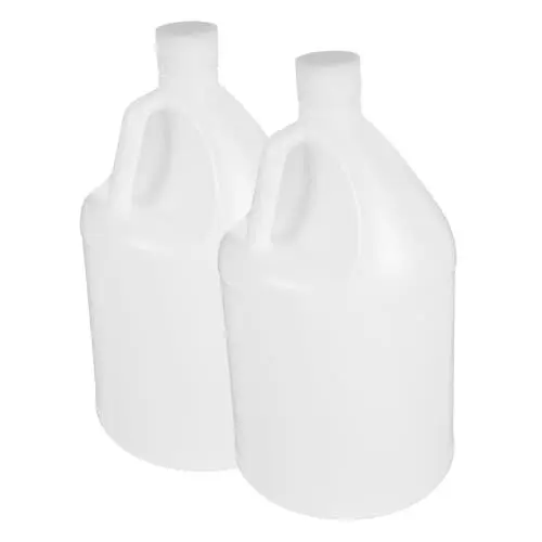 Produktbild: Garneck 2st Kunststofffass Leere Milchkännchen Milchflaschen Mit Deckel Lebensmittelbehälter Milchkanne Weißer Wasserkocher Kanne Mit Deckel Leere Krüge Mit Kappen Flaschenspender Plastik
