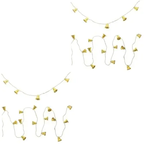 Produktbild: Garneck Weihnachtsdekoration 2st Weihnachtsglockenbaum Hängende Kette Weihnachtsbaum Hängende Verzierung Christbaumschmuck Kette Weihnachtsdekorationen Ornament Weihnachten Schmücken