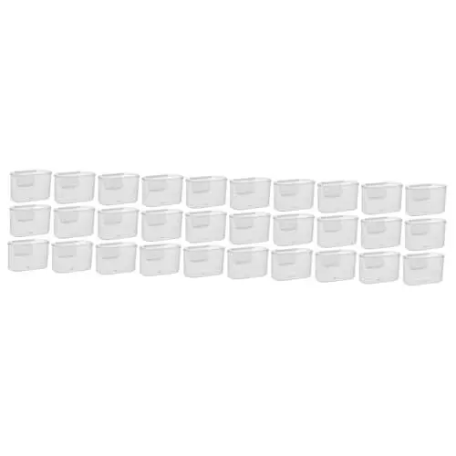 Produktbild: Garneck 5 Sätze Kühlschrank-aufbewahrungsbehälter Mini-box Pp-material Gefrierschrankgröße Tür-organizer Kompakt Einfach Zu Verwenden 6 Stück * 5