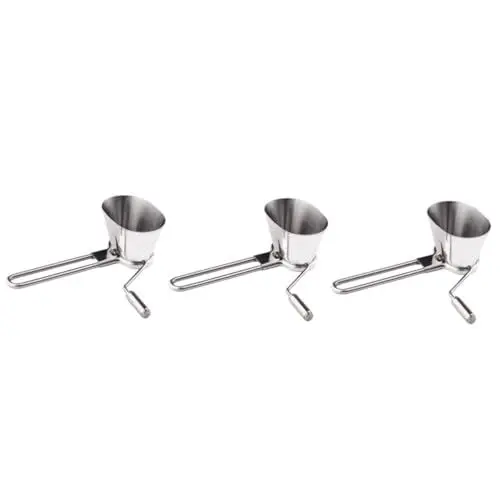 Produktbild: Garneck 3St Küchengeräte Handkurbelgemüse Knoblauchmixer Handschleifer Handheld-Vanille rotierende Petersilie gemüsenudelschneider gemüseschneider Schneidet Chili Gemüsereibe