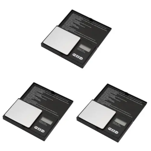 Produktbild: Garneck 3St Tasche für Schmuckwaagen 0,01 Gramm Präzisionswaage digitale Schmuckwaage digitalwaage digiwaage pocket scale Taschenwaage digitale Paketwaage