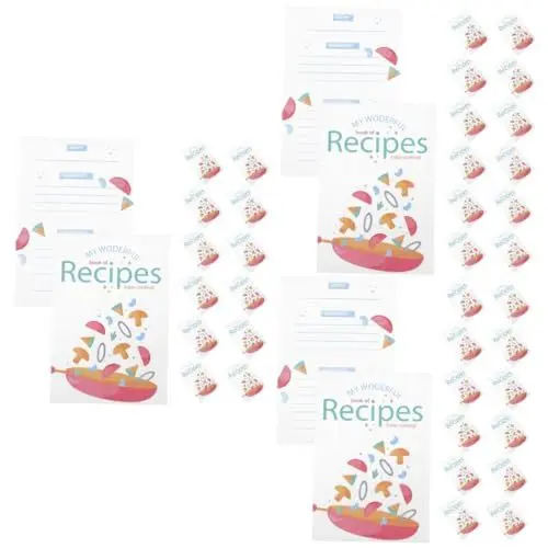 Produktbild: Garneck 3 Sätze Rezeptkarte Für Die Küche Leere Karte Für Die Brautparty Küchenrezeptkarte Rezeptkarten Für Hochzeiten Rezeptkarte Leer Diät-rezeptkarten Menükarten Papier 50 Stück * 3
