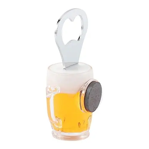 Produktbild: Garneck 3 Stk Flaschenverschluss in Form eines Bierbechers Bieröffner für bar flaschenöffner Dosenöffner Bierglas-Flaschenöffner kreative Flaschenöffner aus verzinntem Metall