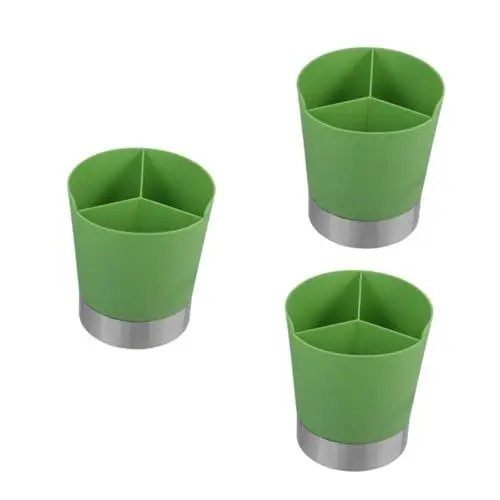 Produktbild: Garneck 3 Stück Besteckspender Löffel Kaffeerührer Küchenutensilienbehälter Utensilienhalter Kaffeerührer Aufbewahrung Küchenaufbewahrung Eimer Utensilienspender Wiederverwendbar