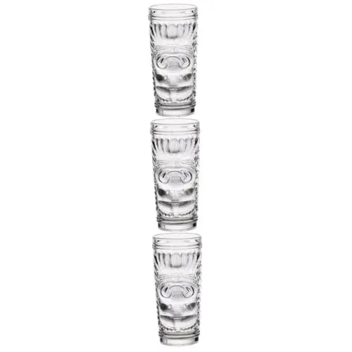 Produktbild: Garneck 3 Stück Hawaiianisches Weinglas Weinbecher Kreativer Bierkrug Weinbecher Stehbecher Whiskybecher Cocktailbecher Kreativer Weinbecher Wasserbecher Cocktailglas Bar