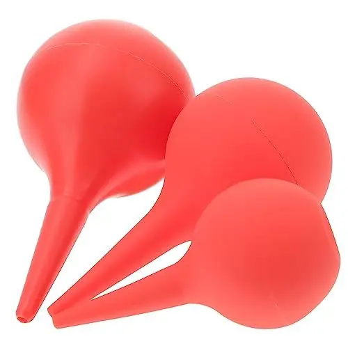 Produktbild: Garneck 3 Stück Nasensauger Für Babys – Manuelle Gummi-Birne - Sanfte Reinigung Für Die Nase Ideal Für Zu Hause Und Unterwegs Effektive Beseitigung Von Nasensekret